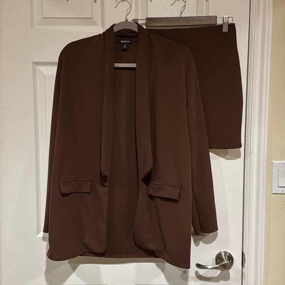 Boohoo Jackets & Blazers - Boohoo Blazer and mini skirt set